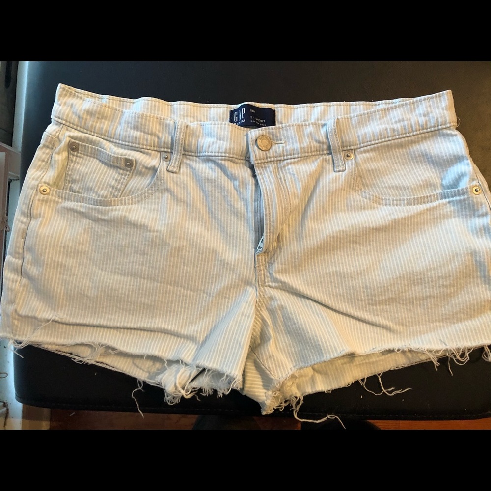 Gap pinstripe cutoff shorts, 29 waist